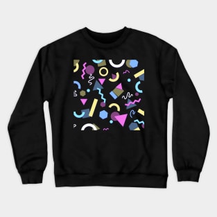 80s colorful background geometric style Crewneck Sweatshirt